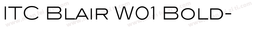 ITC Blair W01 Bold字体转换
